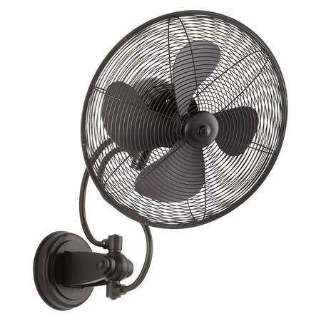 Quorum Piazza 14In. Wall Fan Brown 94144-69